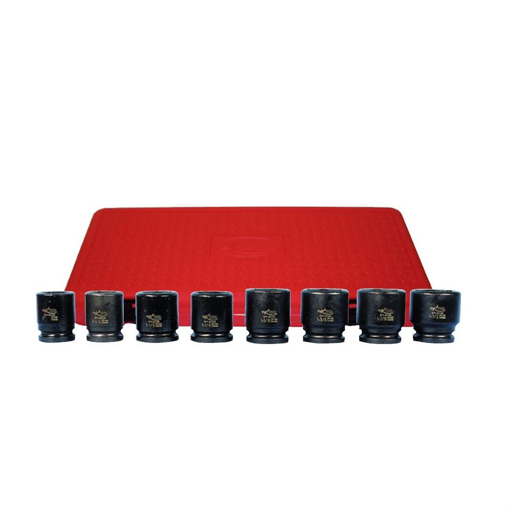 K-Tool International 8-Piece Impact Socket Set — 3/4in. Drive, Chrome-Moly Steel, Standard, Model# KTI34100